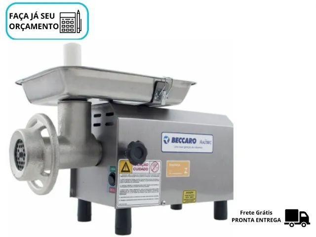 Picador de Carne Beccaro Boca 8 bivolt Novo