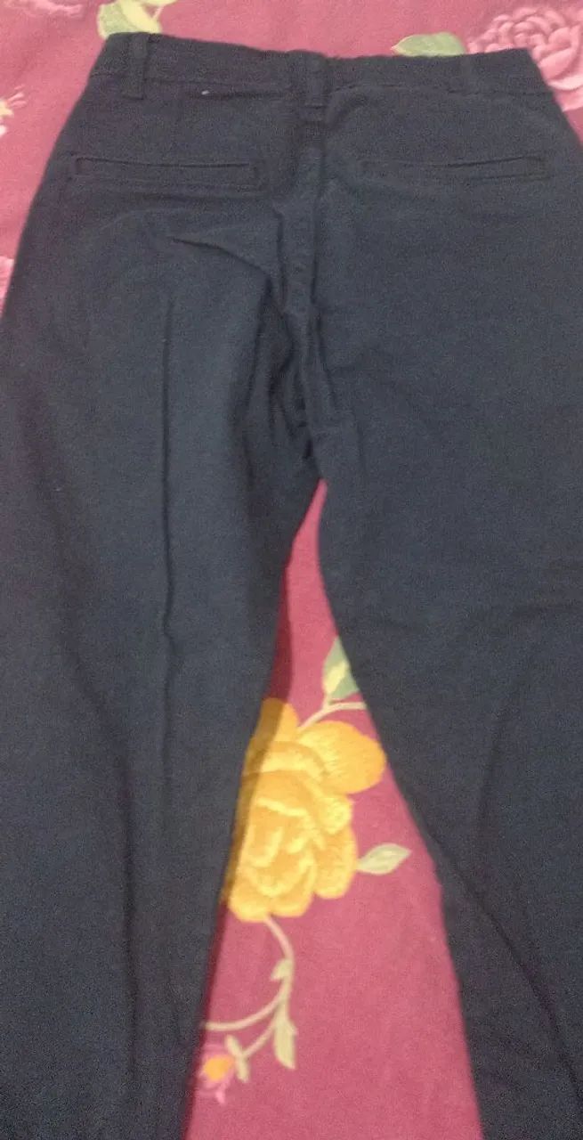 Calça infantil masculina Azul marinho - Foto 4