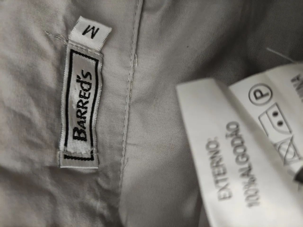 Barretos vestido algodão cinza transpassado  - Foto 4