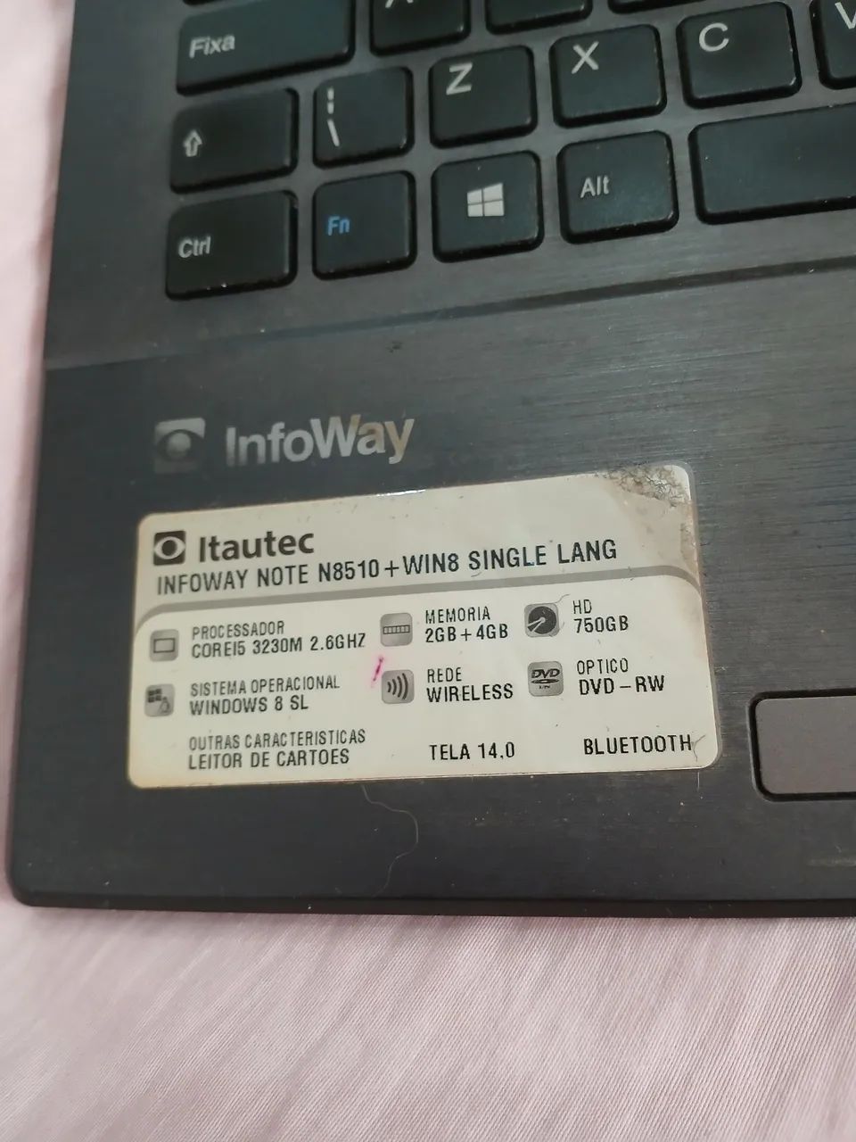 Notebook Itautec para retirada de peças - sem HD  - Foto 3