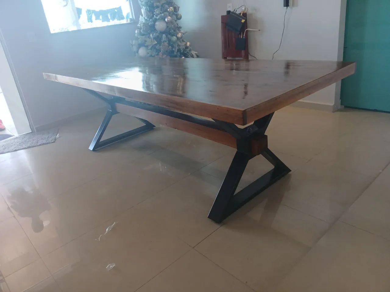 Mesa 2.50mx1.0m,nova,estilo industrial - Foto 5