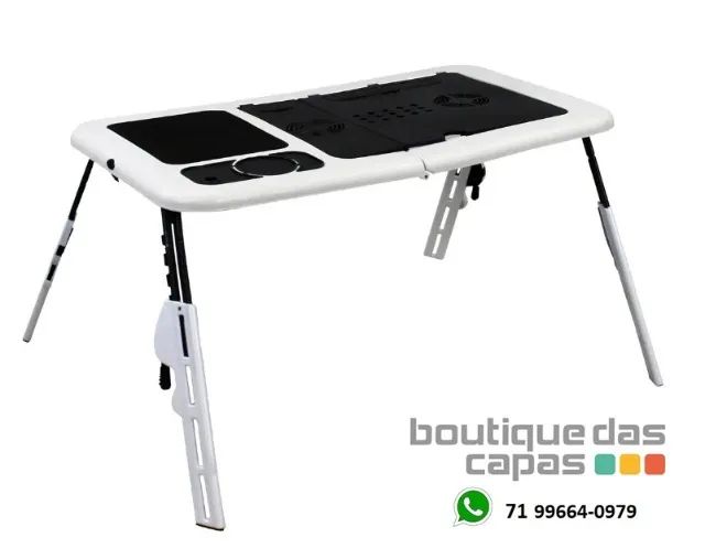 MESA PORTATIL DOBRAVEL P NOTEBOOK 2 COOLER USB TOMATE MTN-888 ate 15.6 polegadas - Foto 4