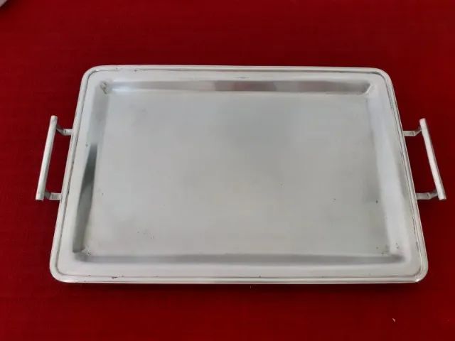 Bandeja Retangular Prata 90