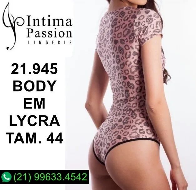 21.945-Body lycra estampada -Tamanho 44-íntima Passion - Foto 2