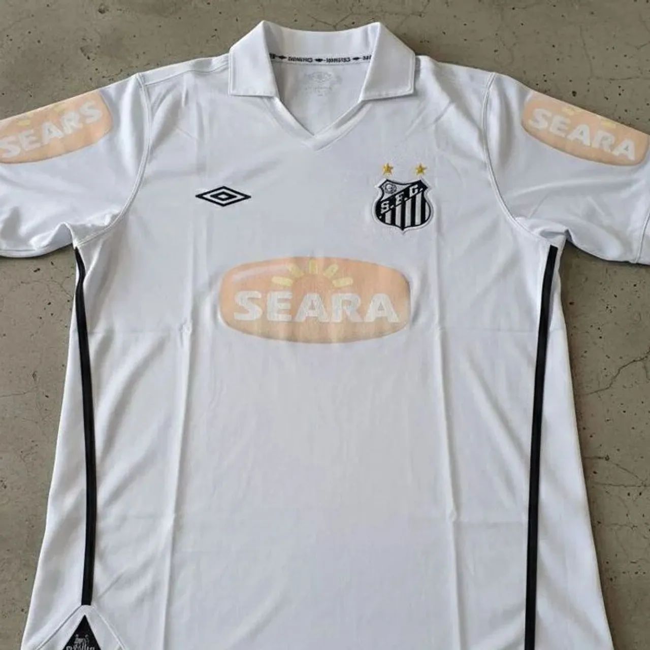 Camisa Original 2010 Santos FC #10 Umbro Branca Tamanho G