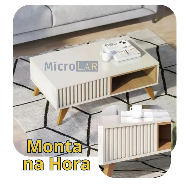 Mesa de Centro Retro Luxor - Entrega e Monta