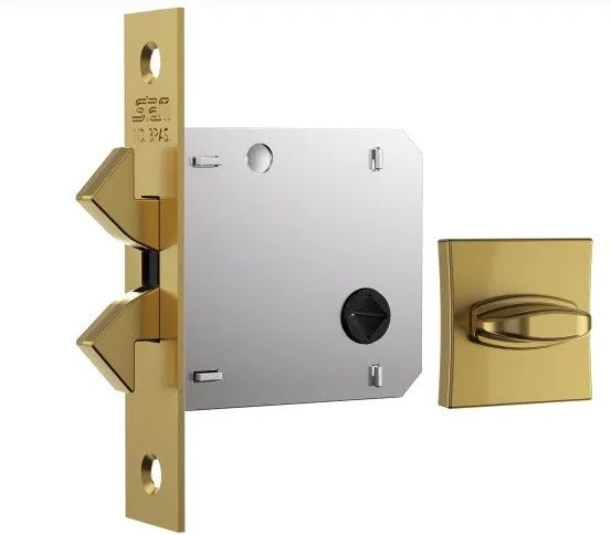 FECHADURA 1006S WC CLASSIC ROSETA QUADRADA GOLD