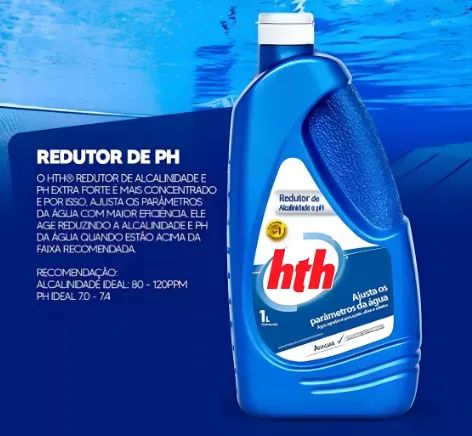 Hth Redutor De Alcalinidade E Ph Extra Forte - 1l