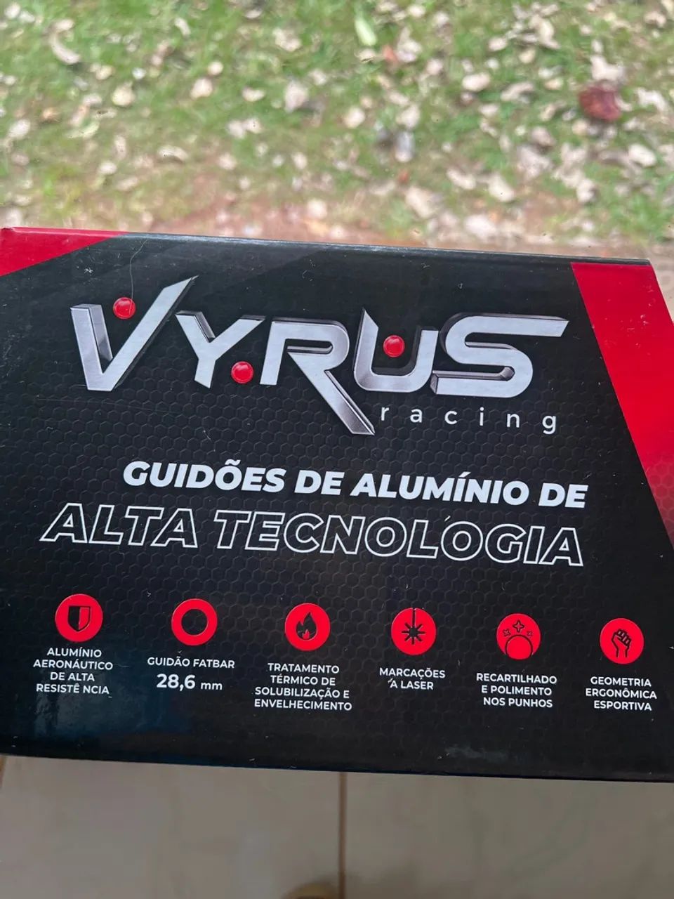 Guidão de Alumínio VYRUS Racing Alta Tecnologia - Foto 3