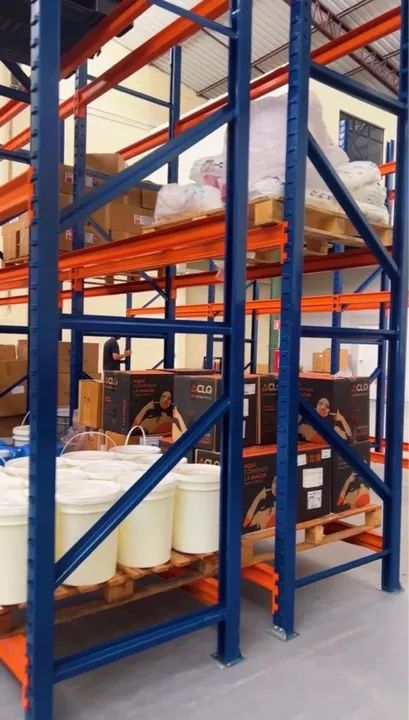 Industrial pallet rack storage structure63824579681411121