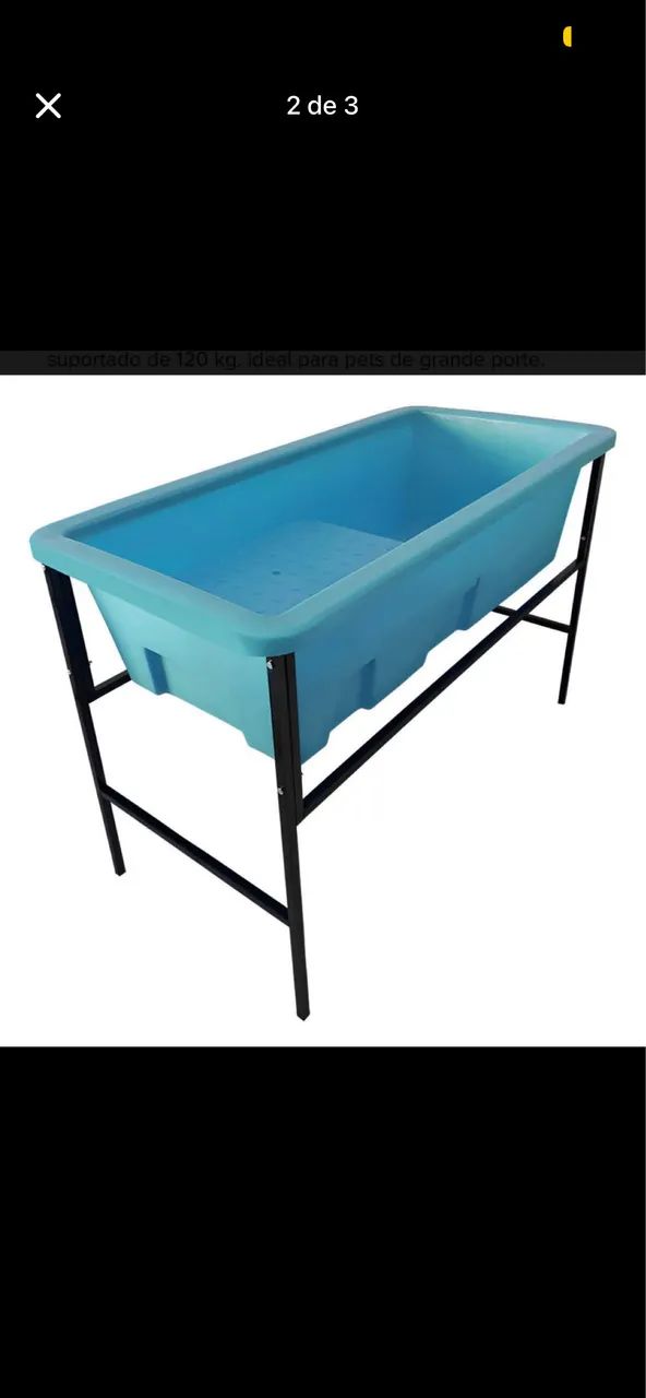 Banheira grande para pet shop