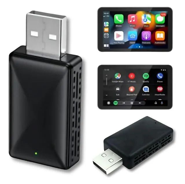 Adaptador Carplay Android Sem Fio 2x1, Conversor Automático
