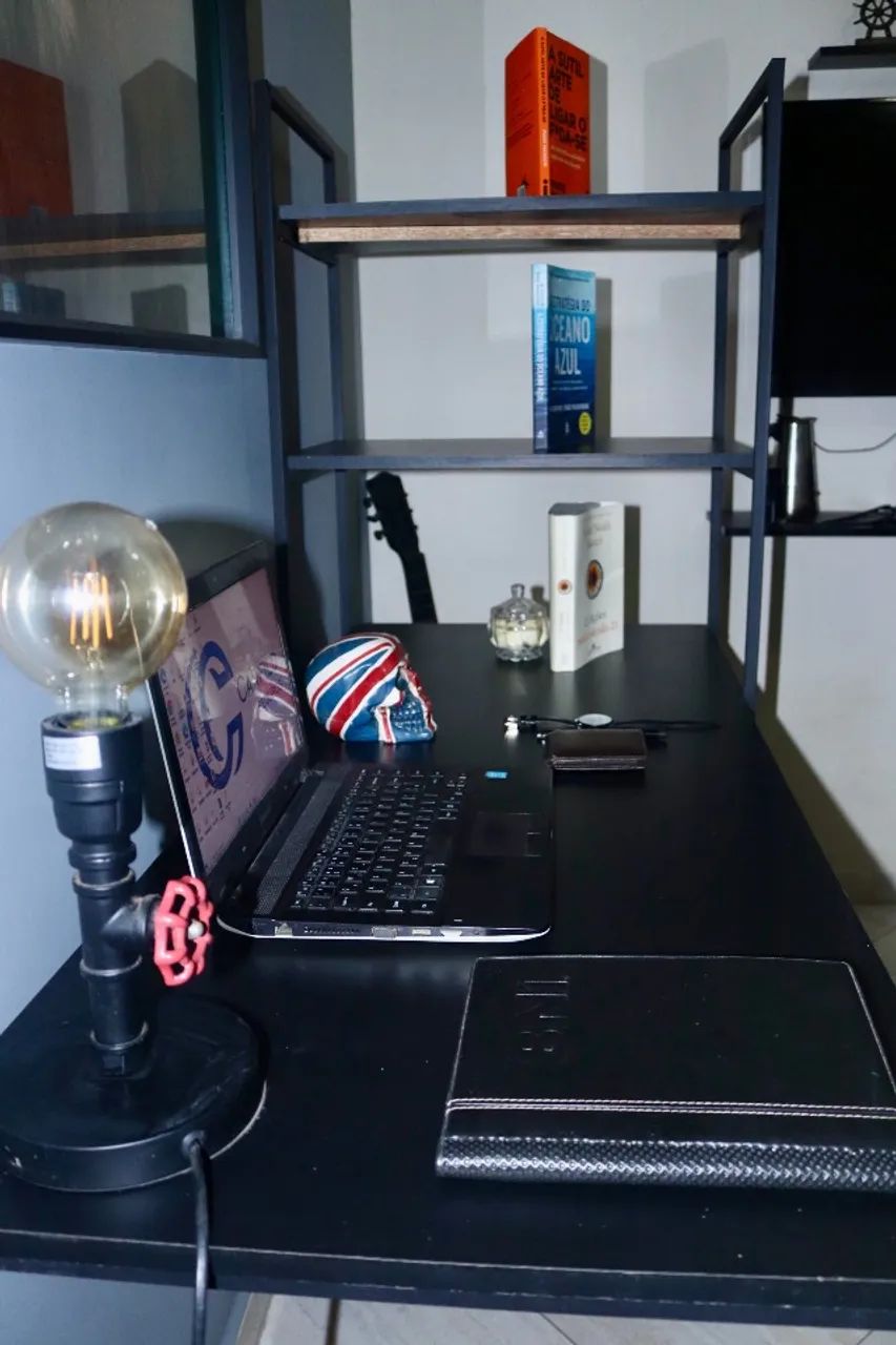 Mesa/estante industrial - Escritório  - Foto 5