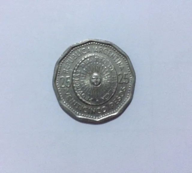 Moeda Argentina De 25 Pesos De 1968