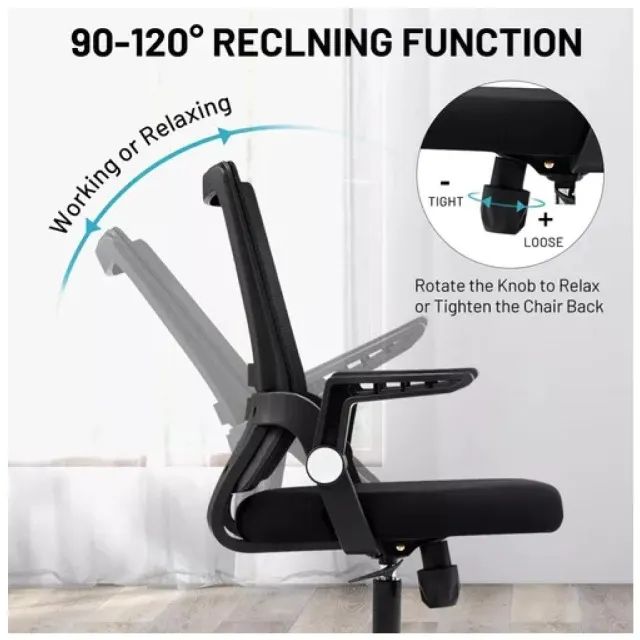 Cadeira Diretor Tela Duna Preta 34027 Braço Regulável Conforto Ergonômico - Foto 4