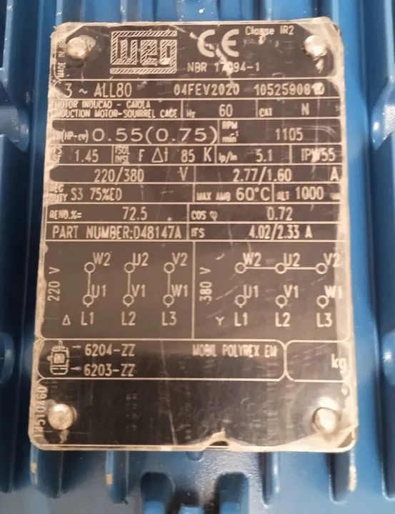 Motor Ventilador Condensadora Chiller Hitachi Rcu2amfl/mfp - Foto 3