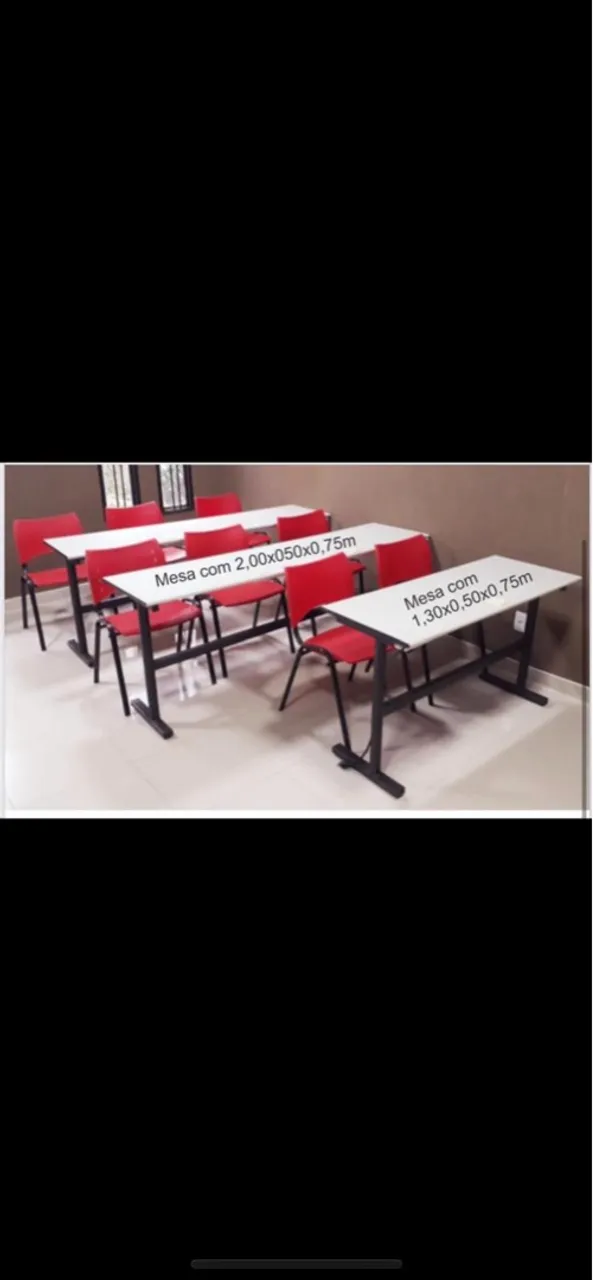 Mesas para escritório e escolas