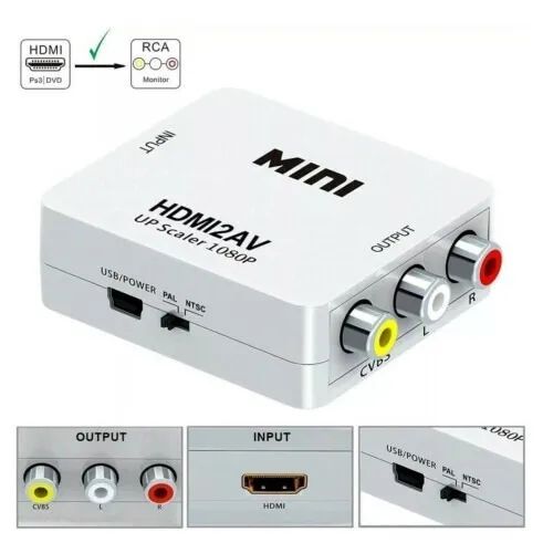 Conversor HDMI x AV RCA 1080p Branco Knup KP-3455 - Foto 4