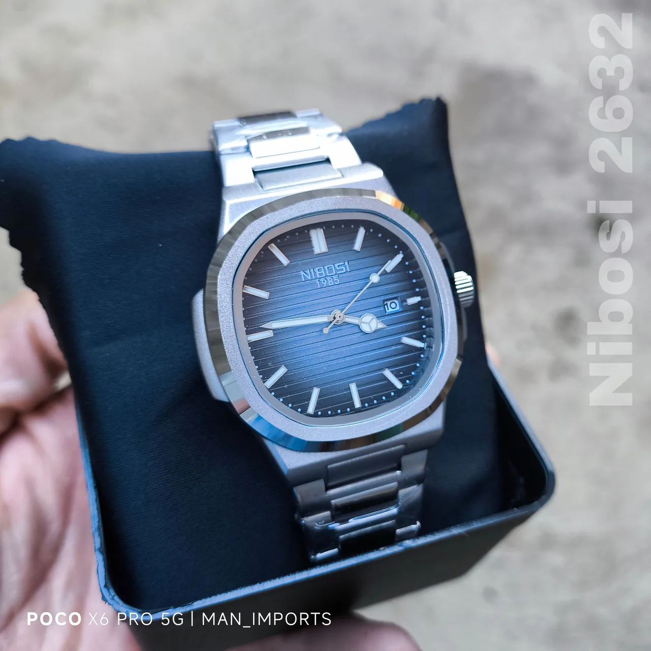 NIBOSI 2632 - Relógio Analógico Clássico/Social com Marcador de