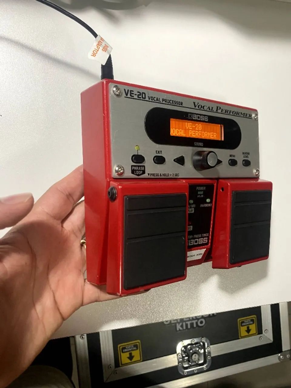 Pedal de Voz Boss Vocal Effects Ve-20 Excelente Estado Vermelho