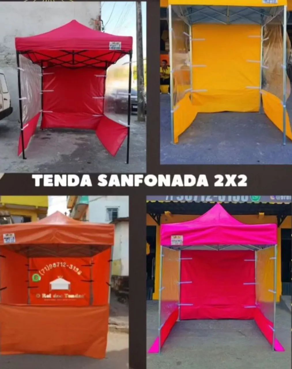 Tenda Sanfonada 2x2 - Ideal para eventos e feiras!