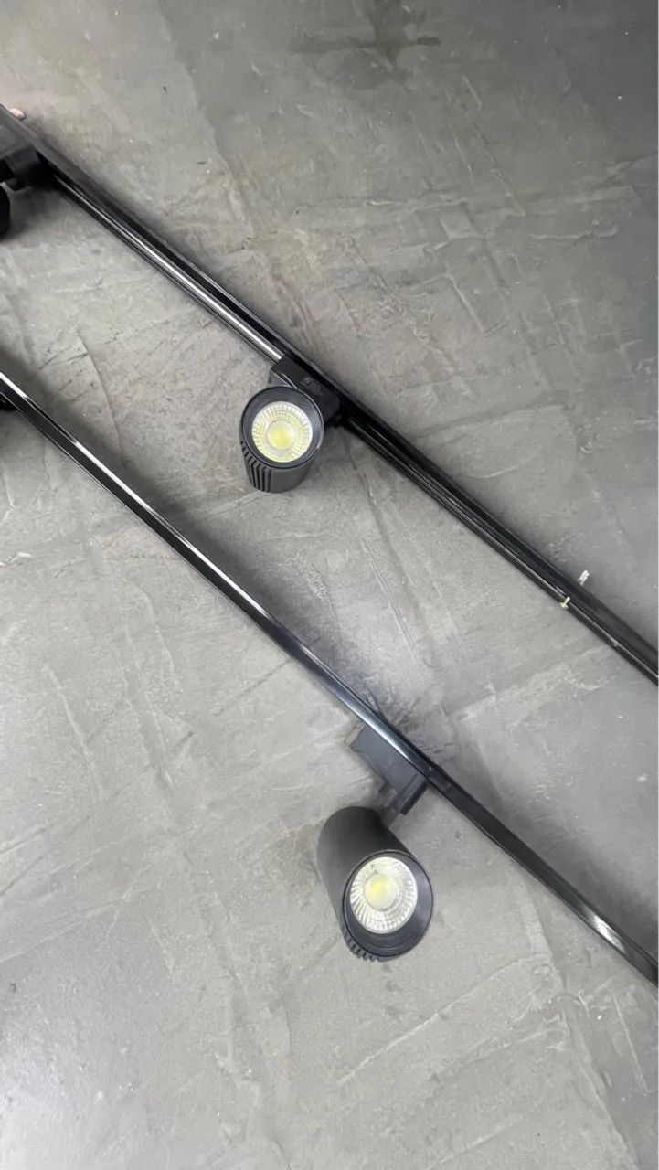 KIT TRILHO COM 3 iluminação lojas salas  - Foto 5