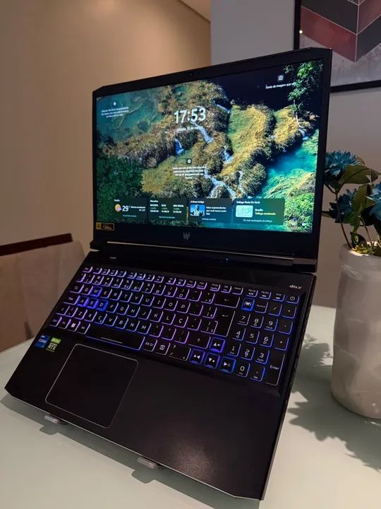 Notebook Gamer Acer Predator PH315-54 RTX 3060 144Hz impecável  - Foto 3