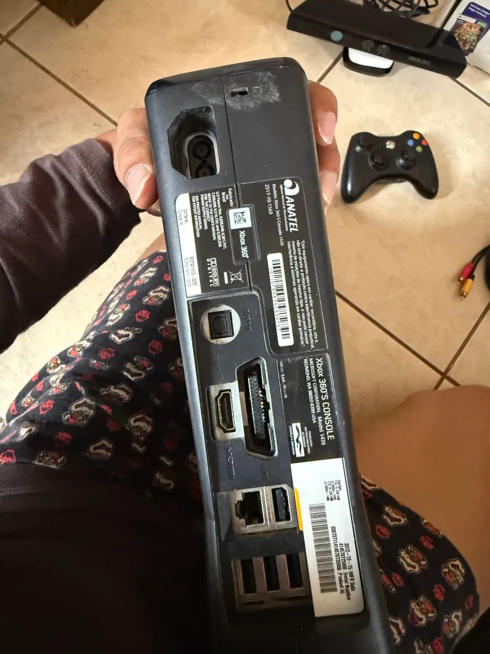 Xbox 360 com kinect *controle com defeito  - Foto 5