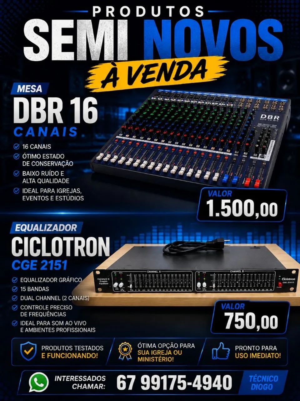MESA DBR 16 - EQUALIZADOR CICLOTRON 