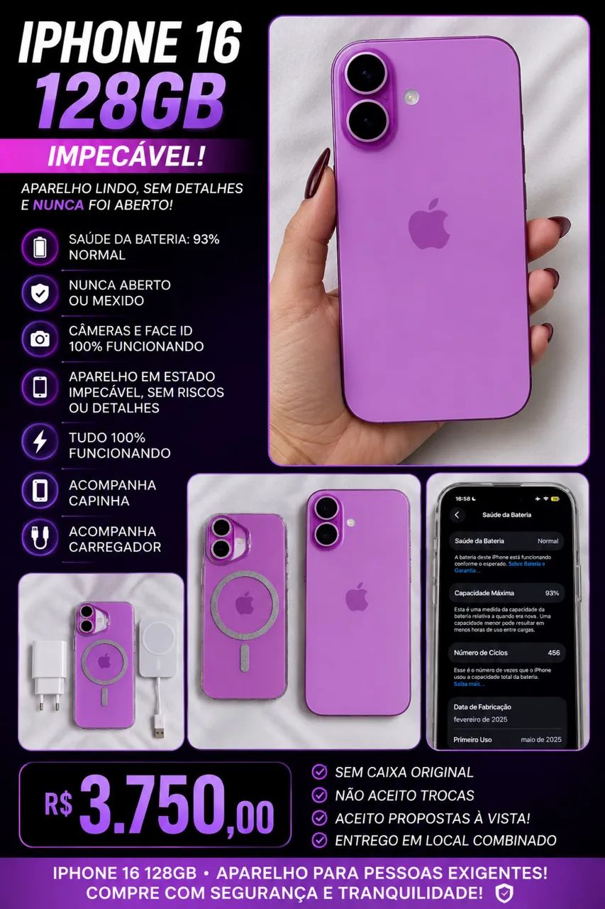 Celular iPhone 16