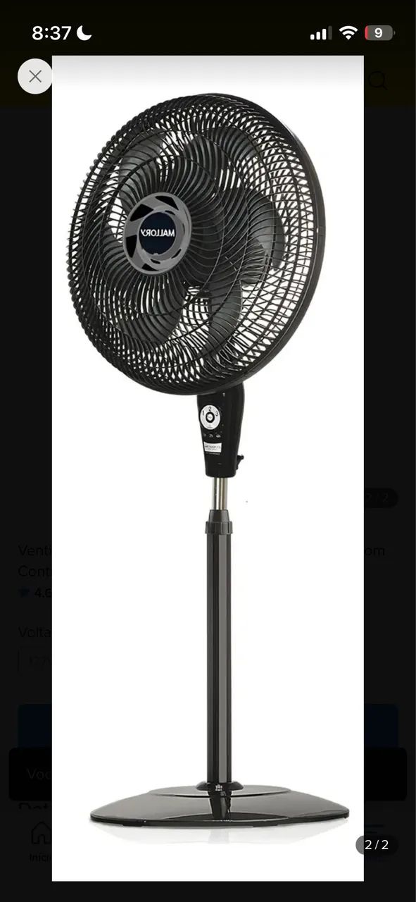 ventilador coluna controle remoto e timer Mallory - Foto 2