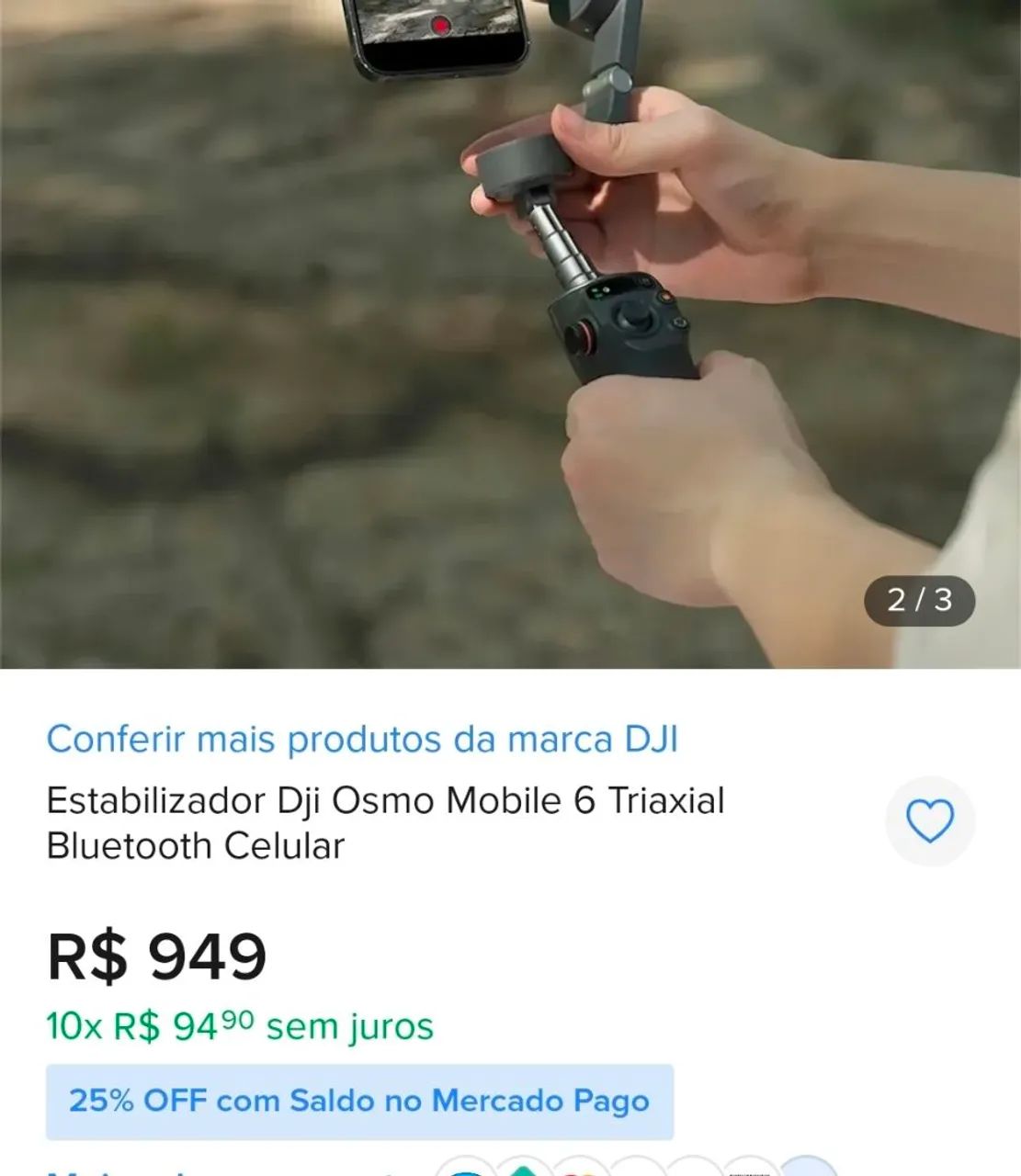 Estabilizador DJI osmo 6 - Foto 3