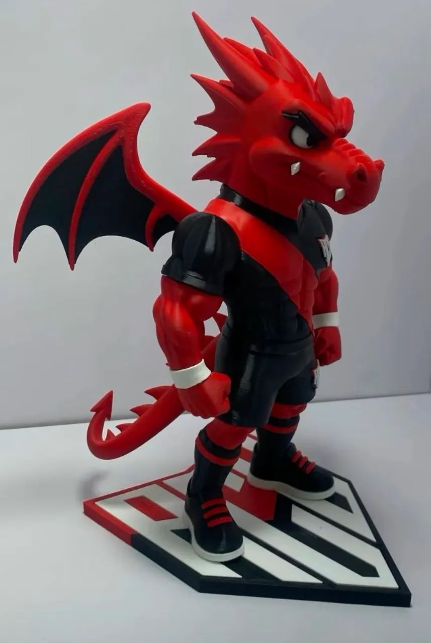 Mascote Atlético Clube Goianiense - Dragão - Foto 4