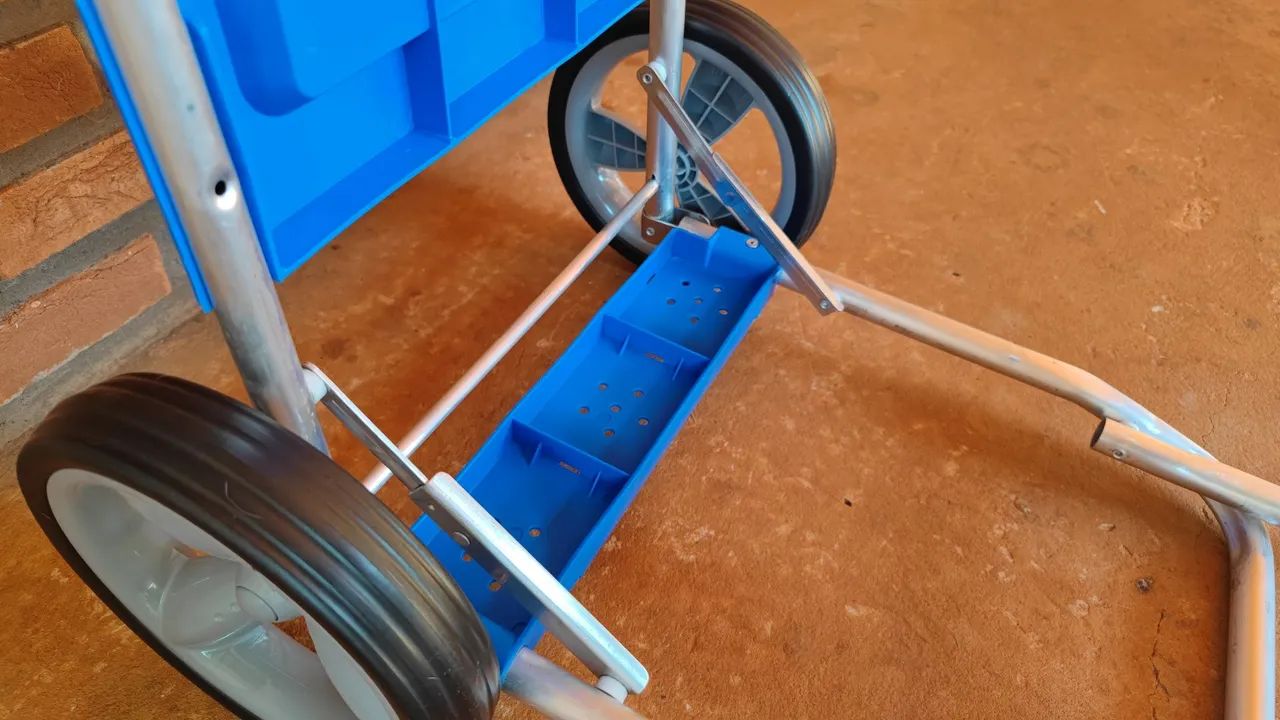 MOR - Carrinho de Praia Azul com Avanço para Caixa Térmica - Foto 3