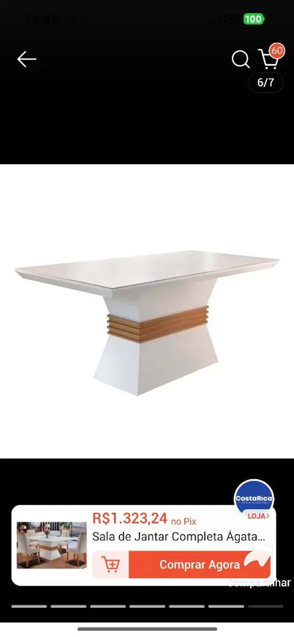 Mesa 4 cadeiras  - Foto 5