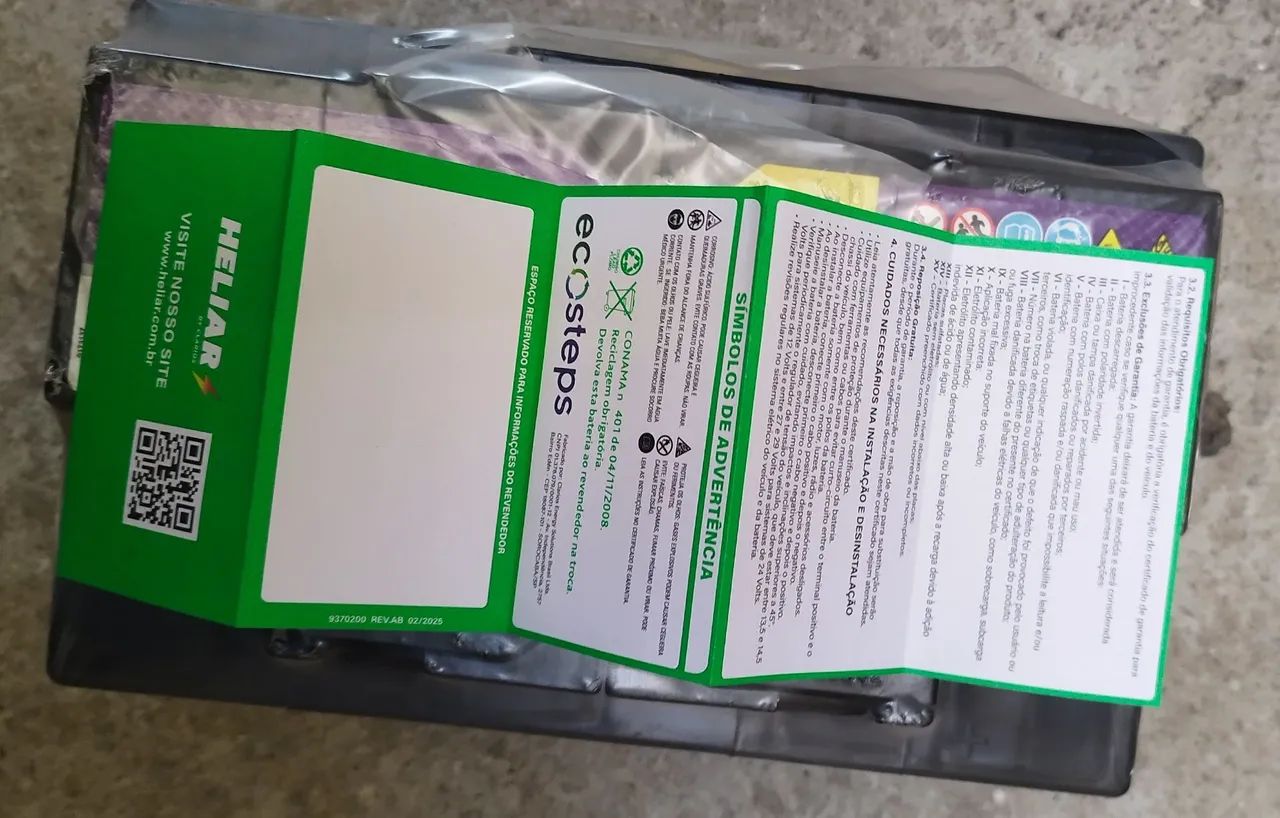 BATERI HELIAR EHFB72PD - NOVA - Foto 5