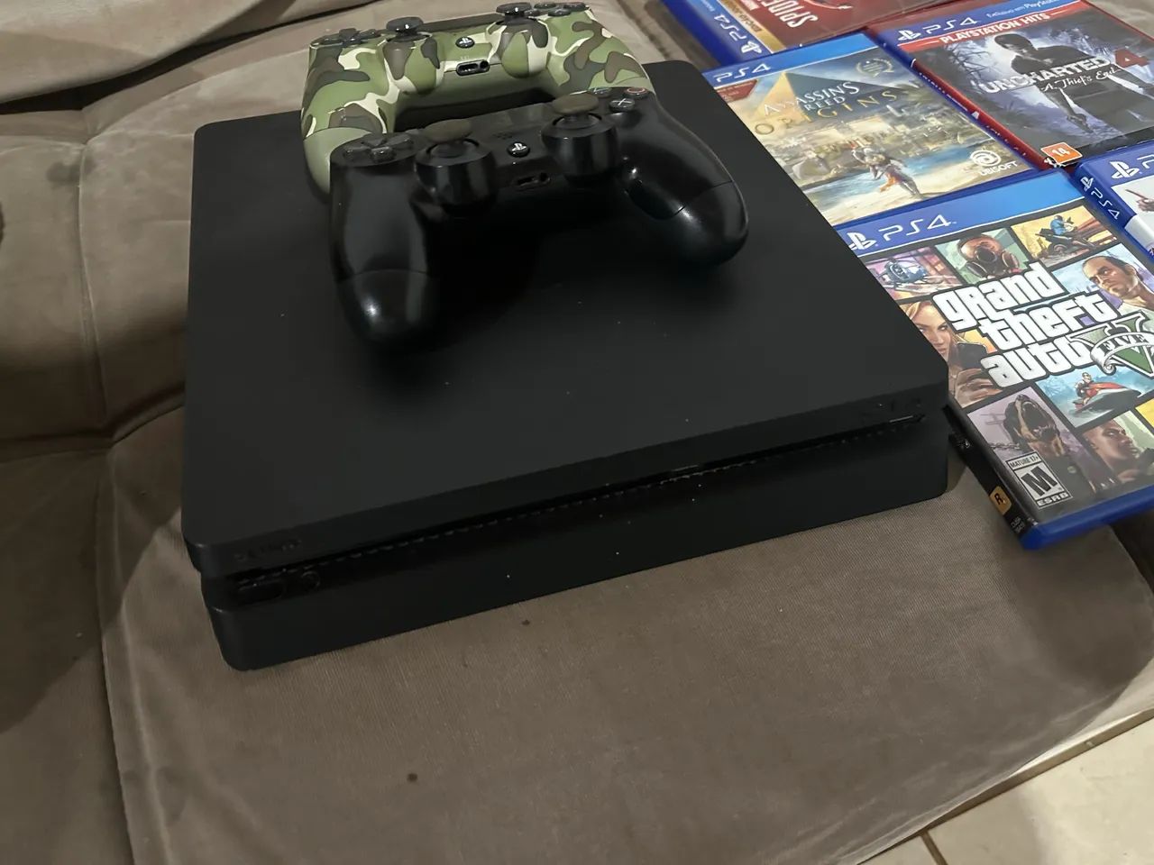 Ps4 slim com jogos - Foto 2