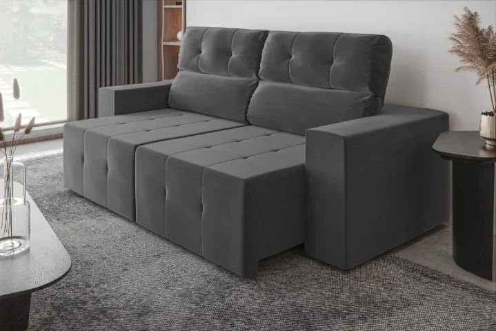 Sofá Retrátil Reclinável 2m - Conforto Total