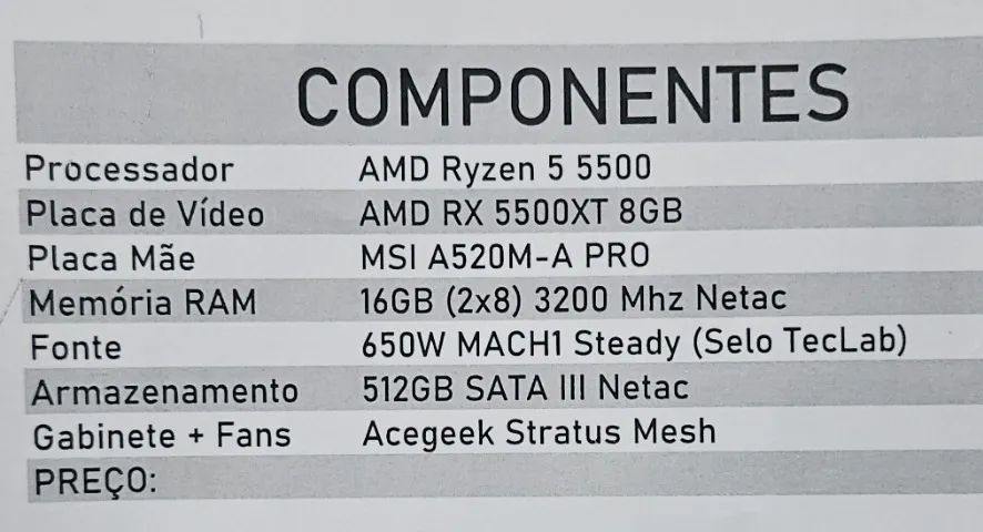 PC gamer NOVO completo  - Foto 2