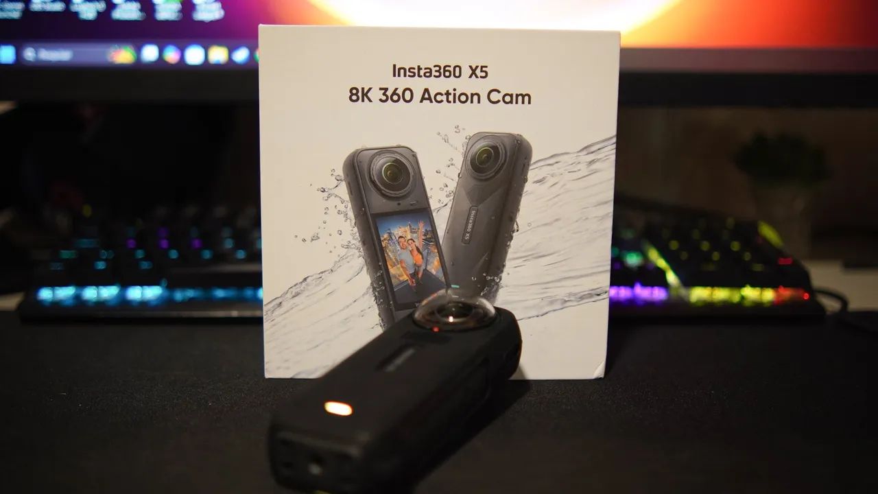 Insta360 X5 - Usada 3 vezes (estado de nova) com película e case - Foto 4