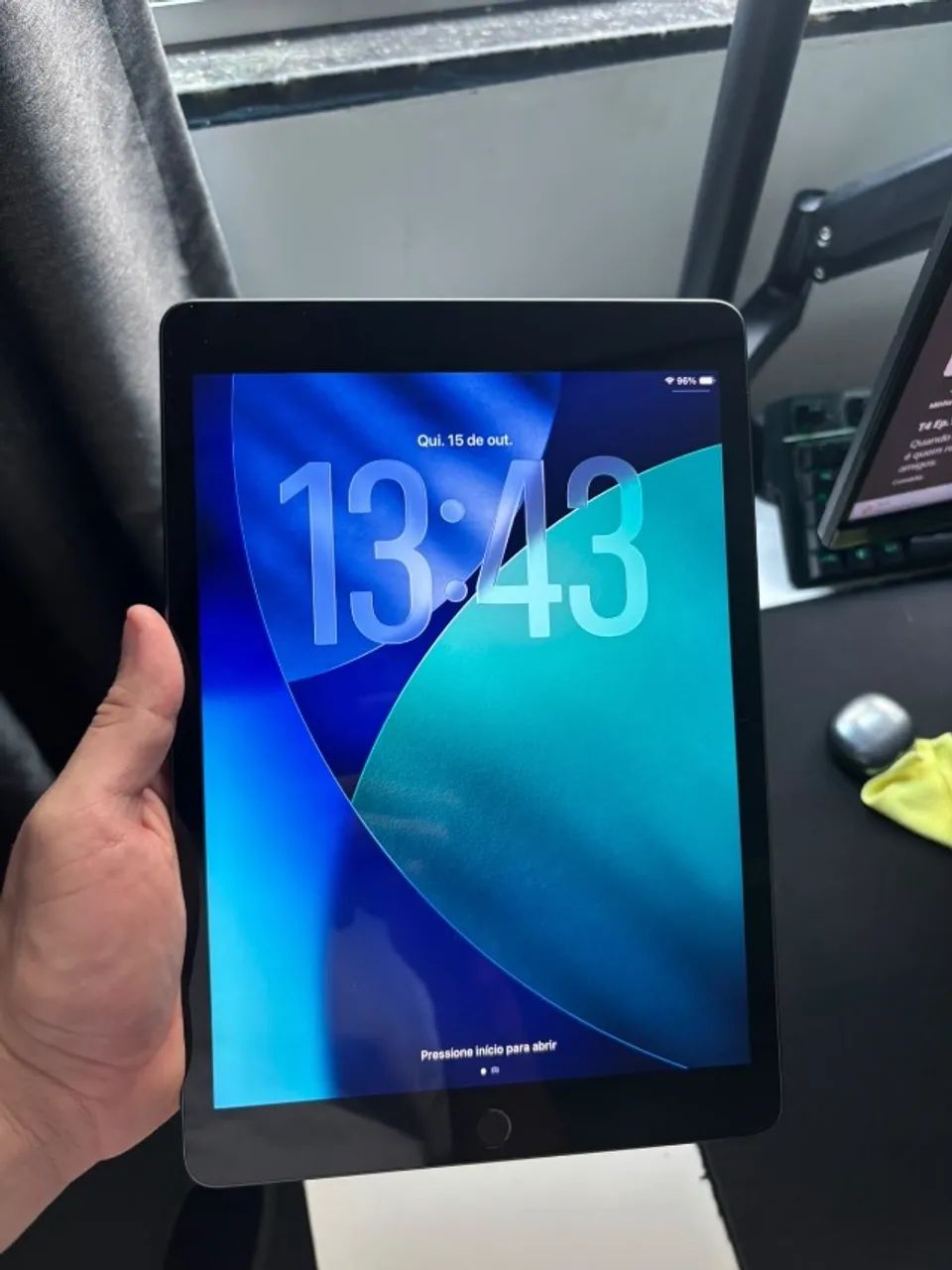 iPad 9ª Geração 64GB Wi-Fi Cinza-Espacial + Capa Teclado + Caneta + Mouse  - Foto 4