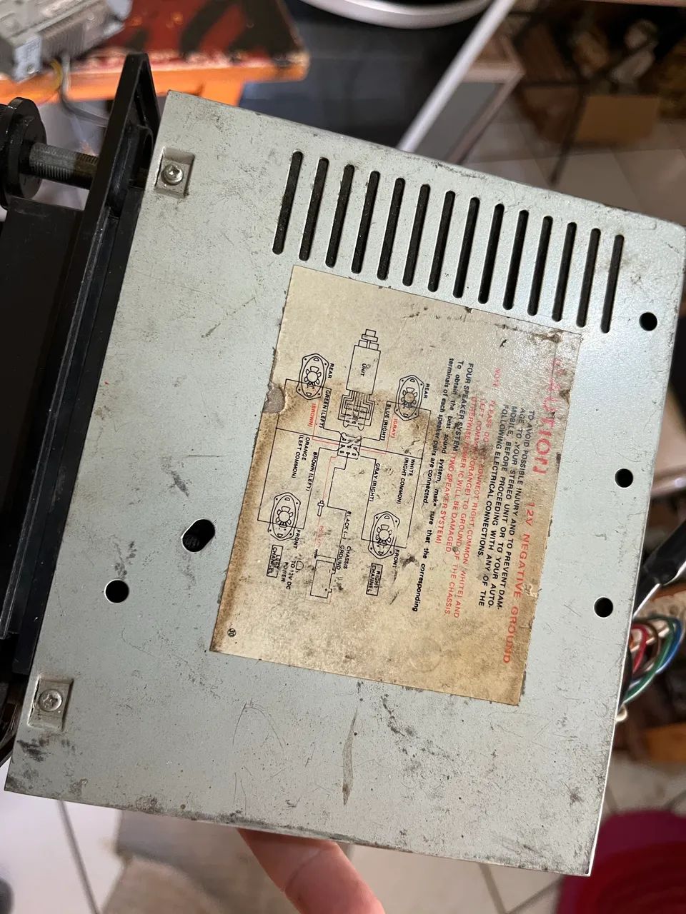 Rádio de carro antigo - Foto 3