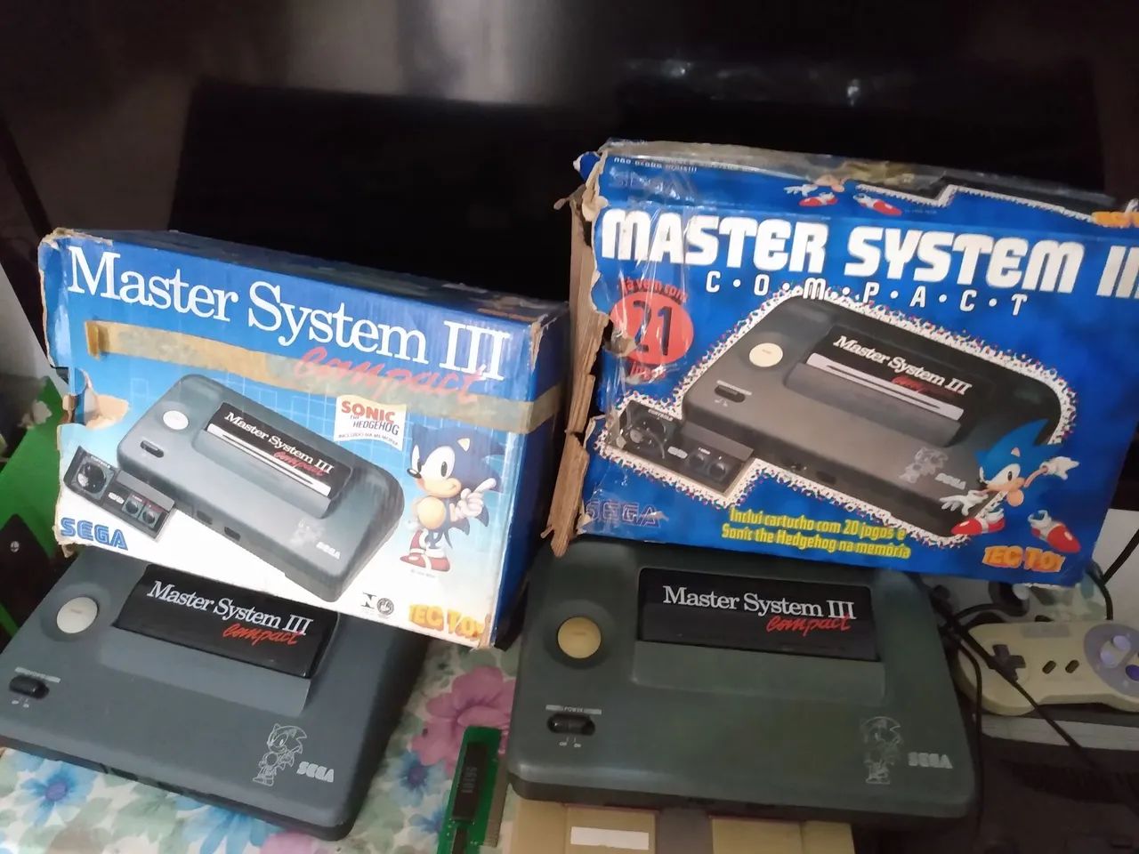 Master System 3 na caixa sem controle cada RS 390,00