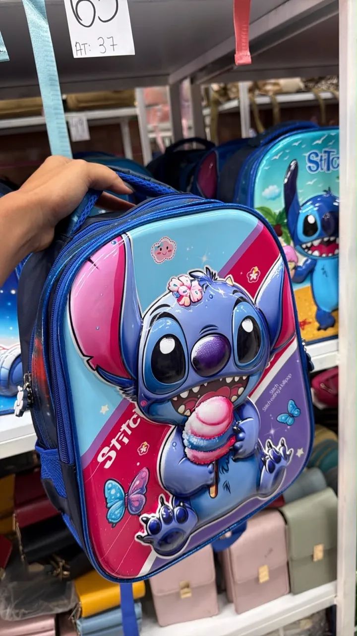 Mochila infantil do Stitch - Foto 5