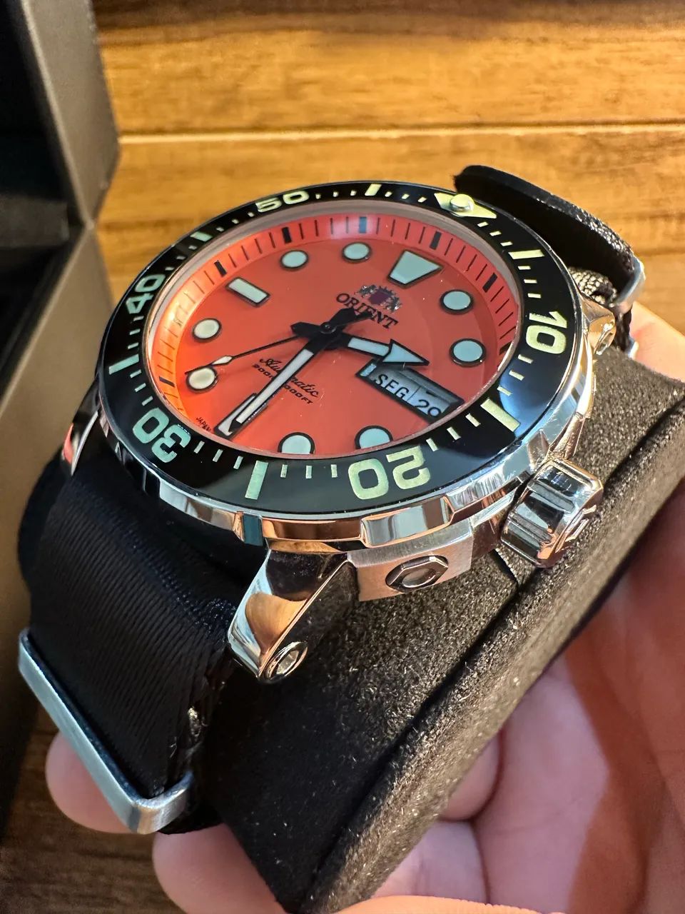 Relógio Orient New Poseidon Orange - Foto 2