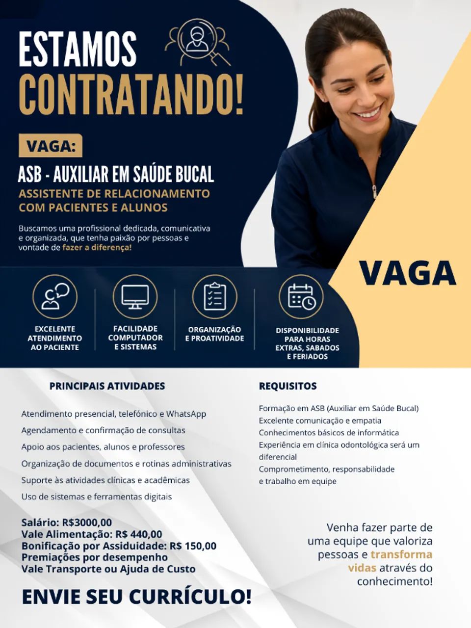 Vaga de Emprego - ASB ou TSB