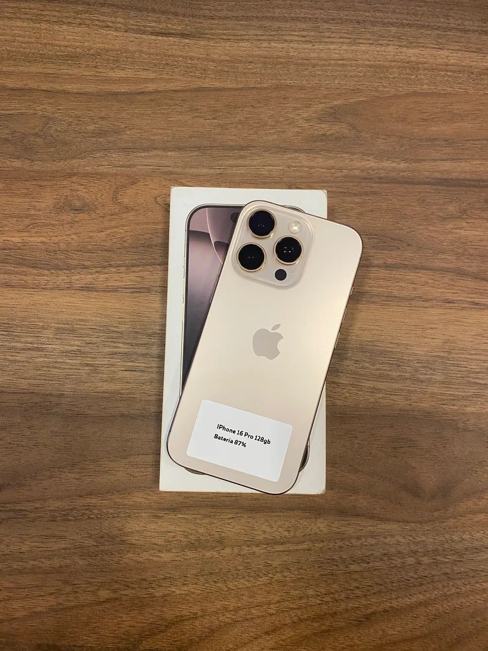 iPhone 16 Pro 128GB Bateria 87% impecável  - Foto 2