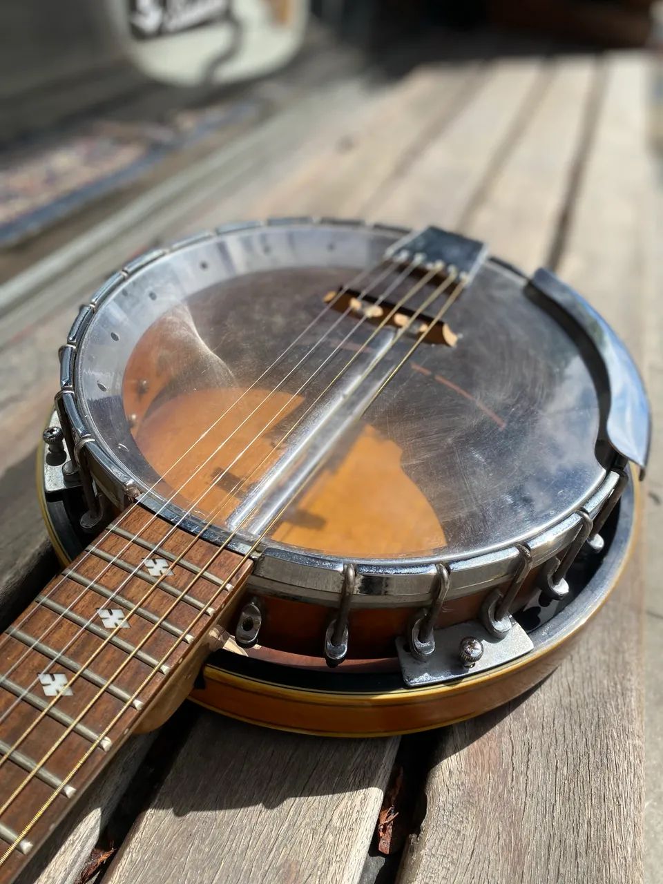 Banjo americano 6c luthier elétrico  - Foto 2