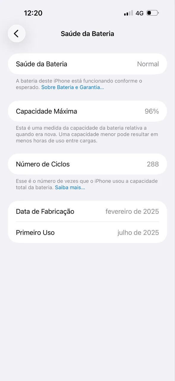 16 PRO MAX 256 GB, sem detalhe, bateria 96% - Foto 2
