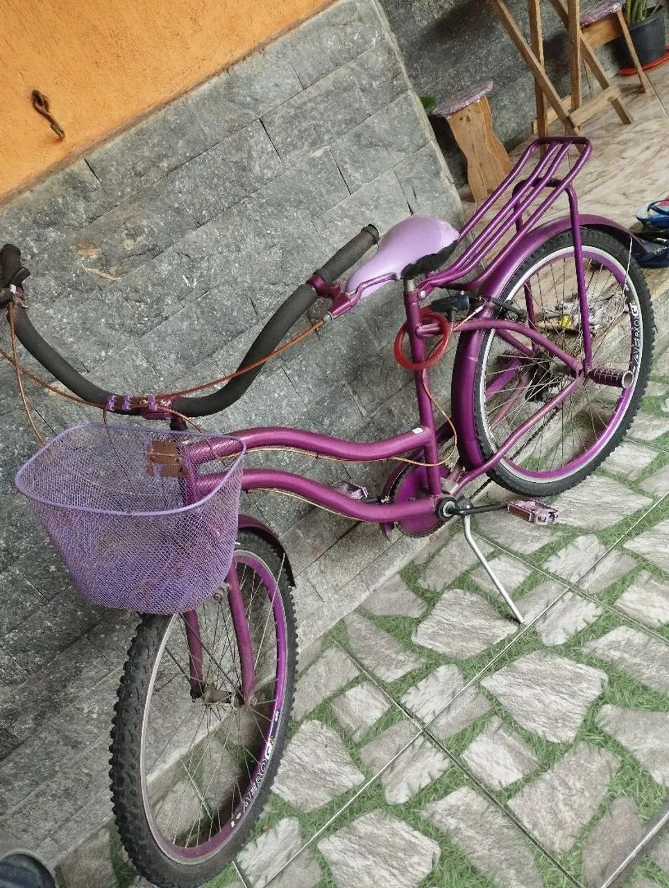 Bicicleta feminina Roxa  - Foto 3